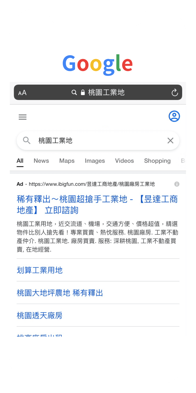 比房網Google關鍵字廣告